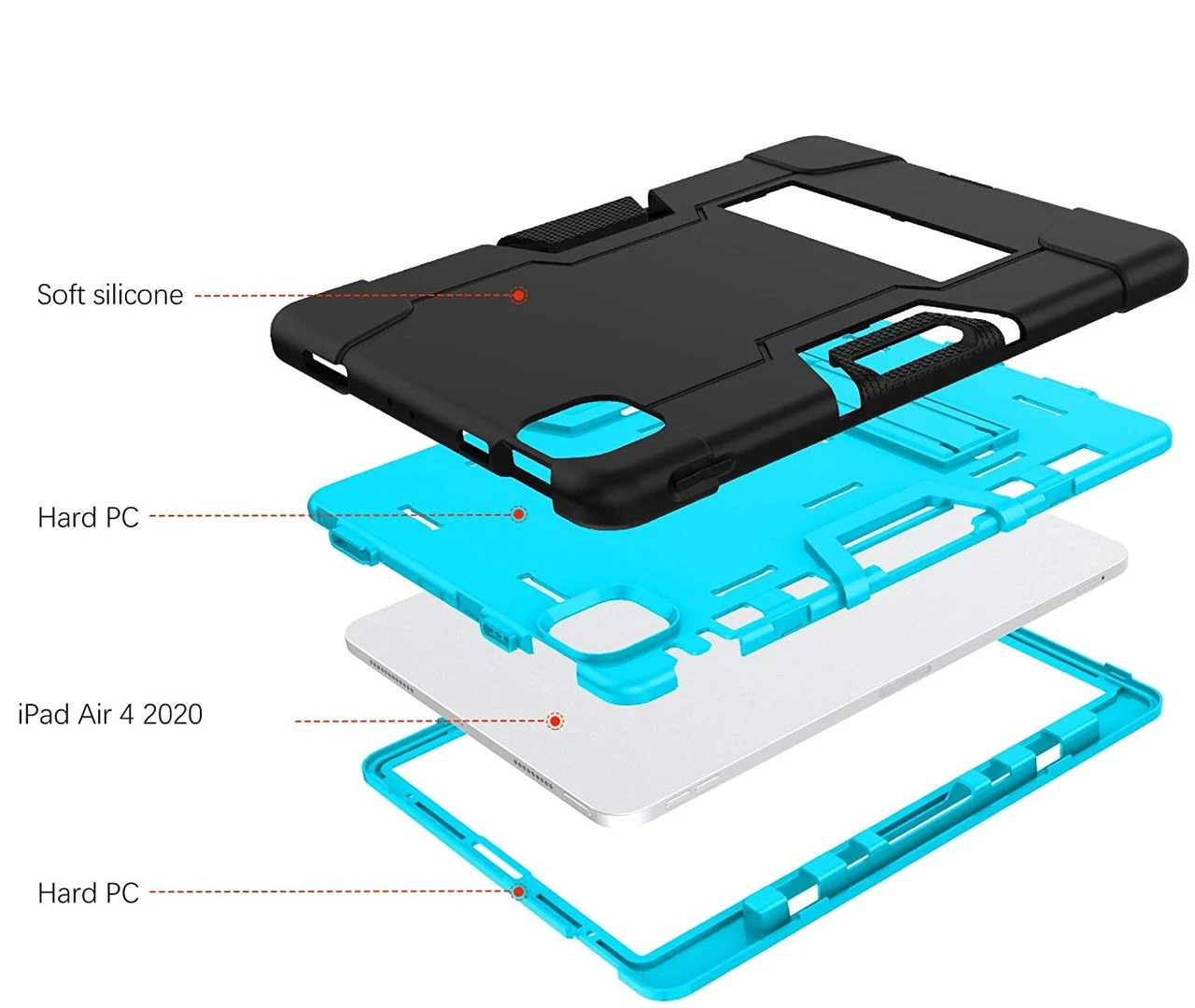 Stylish Shockproof IPad Air 5 10.9" 2022 Case Cover Kids Apple Air5 3 Stylish Shockproof IPad Air 5 10.9" 2022 Case Cover Kids Apple Air5 - Image 3