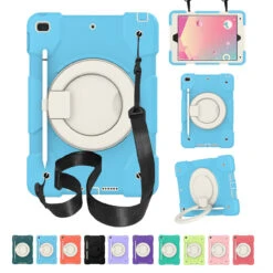 Kids Shockproof Strap IPad 10.2 2020 8th Gen Apple Case Cover Ring