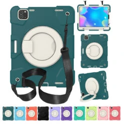 Kids Shockproof Strap IPad Air 5 10.9" 5th Gen Apple Case Cover Ring