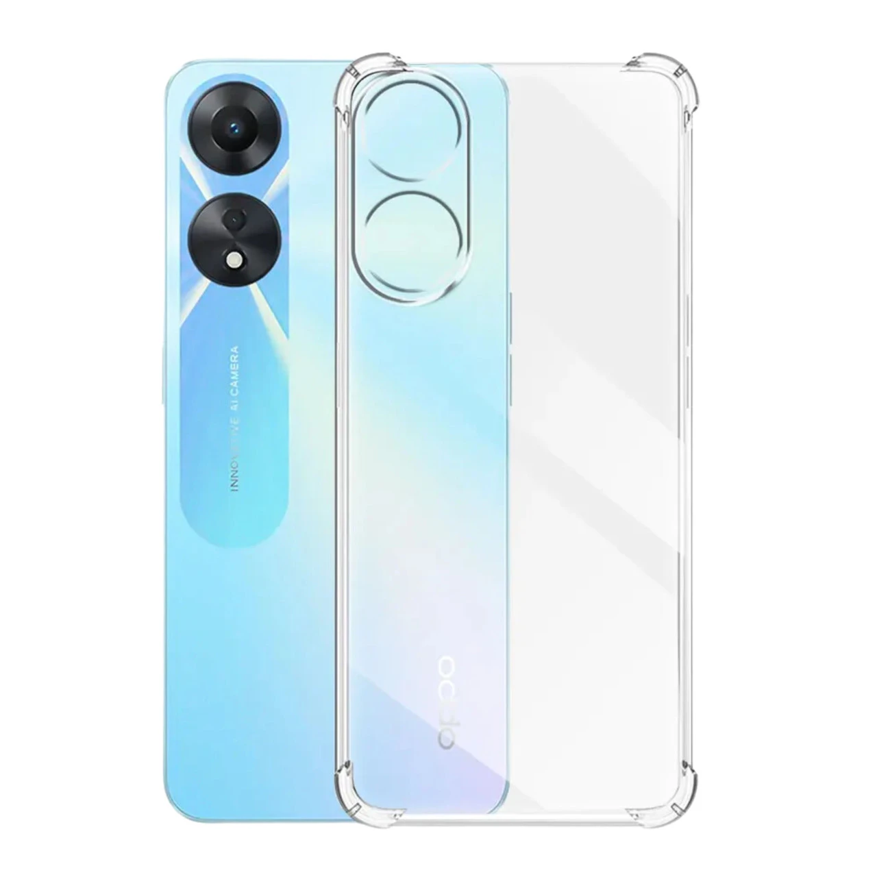 OPPO A78 5G Clear Mobile Phone Case Shockproof Cover Bumper 3 OPPO A78 5G Clear Mobile Phone Case Shockproof Cover Bumper - Image 3