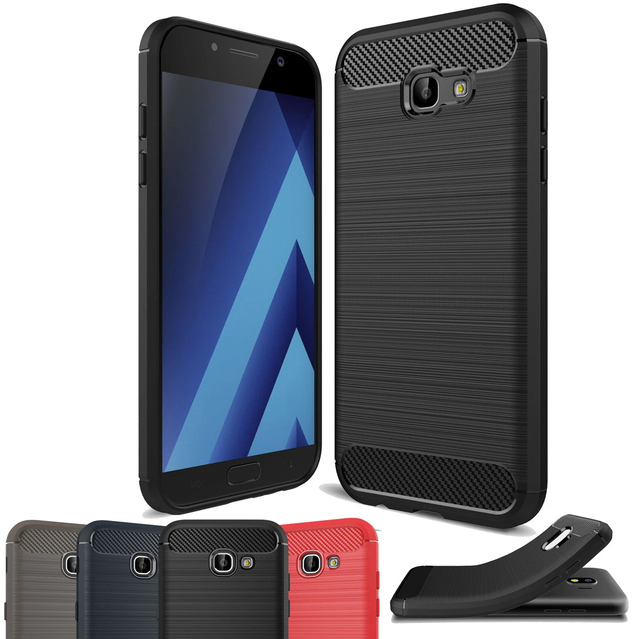 Slim Samsung Galaxy A7 2017 Carbon Fibre Soft Carbon Case Cover A720 1 Slim Samsung Galaxy A7 2017 Carbon Fibre Soft Carbon Case Cover A720