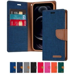 Goospery IPhone 11 Pro Canvas Fabric Flip Wallet Case Cover Apple