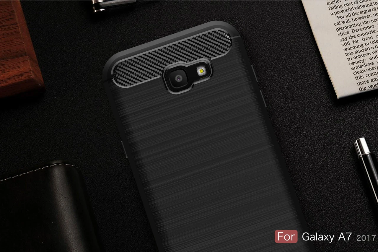 Slim Samsung Galaxy A7 2017 Carbon Fibre Soft Carbon Case Cover A720 9 Slim Samsung Galaxy A7 2017 Carbon Fibre Soft Carbon Case Cover A720 - Image 9
