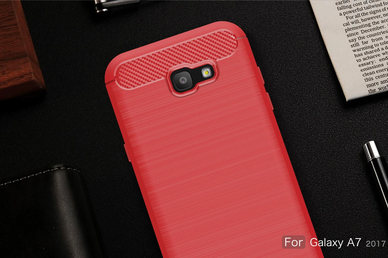 Slim Samsung Galaxy A7 2017 Carbon Fibre Soft Carbon Case Cover A720 10 Slim Samsung Galaxy A7 2017 Carbon Fibre Soft Carbon Case Cover A720 - Image 10