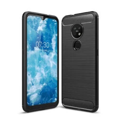 Slim Case For Nokia 6.2 Carbon Fibre Soft Cover -Deals MyCaseCovers Store 1 black 28375.1579237434.1280.1280