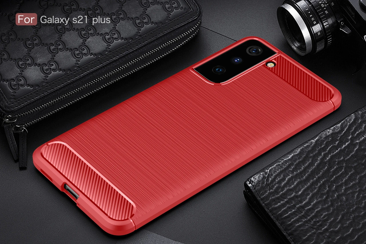 Slim Case For Samsung Galaxy S22+ Plus 5G Carbon Fibre Soft Cover S906 11 Slim Case For Samsung Galaxy S22+ Plus 5G Carbon Fibre Soft Cover S906 - Image 11