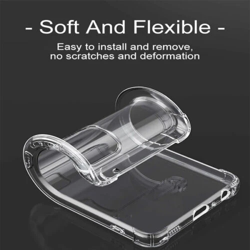 Oppo A96 Clear TPU Mobile Phone Case Shockproof Cover Corner Bumper 3 Oppo A96 Clear TPU Mobile Phone Case Shockproof Cover Corner Bumper - Image 3