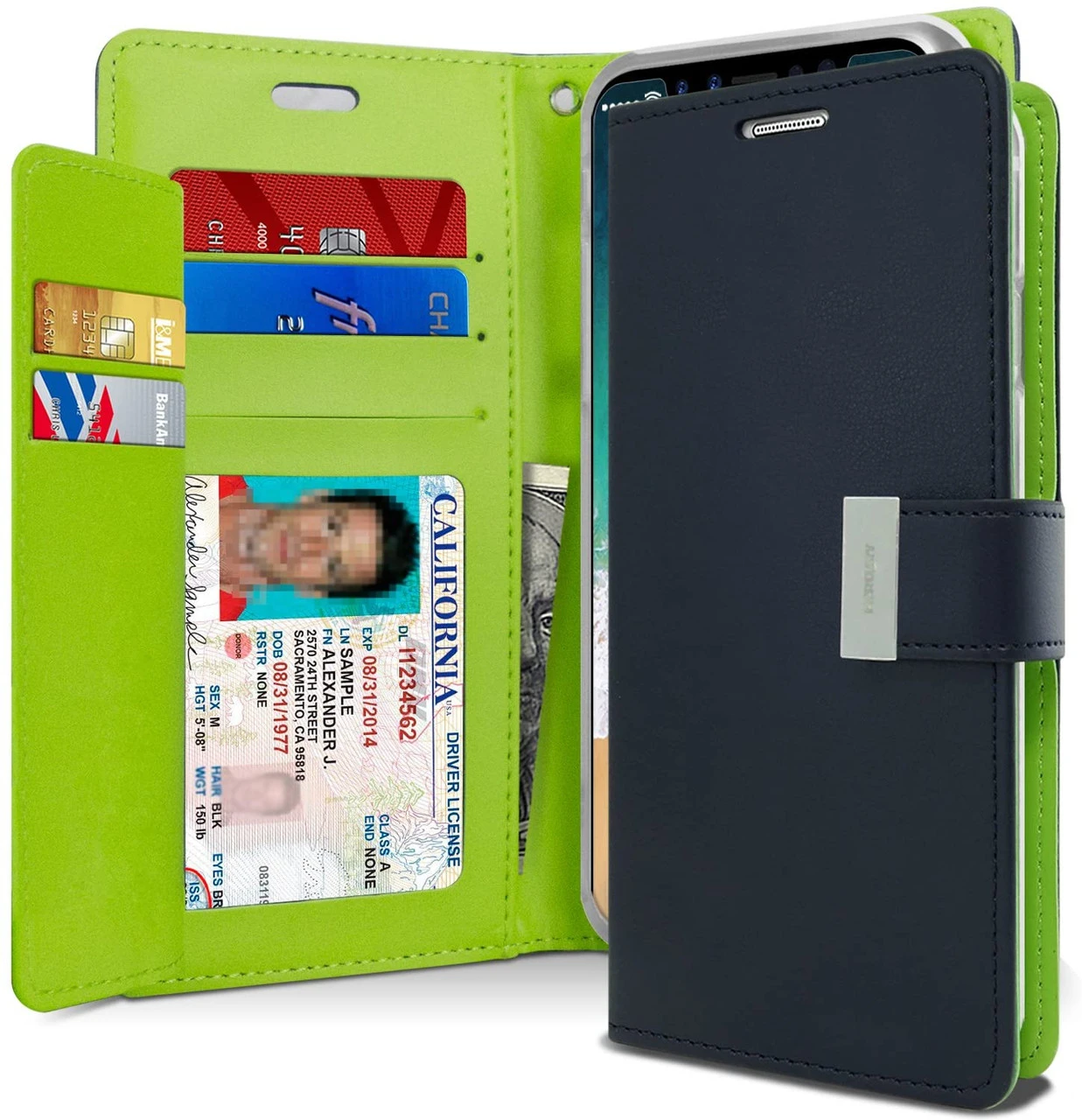 Goospery Samsung Galaxy S10e Wallet Case Cover Extra Card Slots G970 3 Goospery Samsung Galaxy S10e Wallet Case Cover Extra Card Slots G970 - Image 3