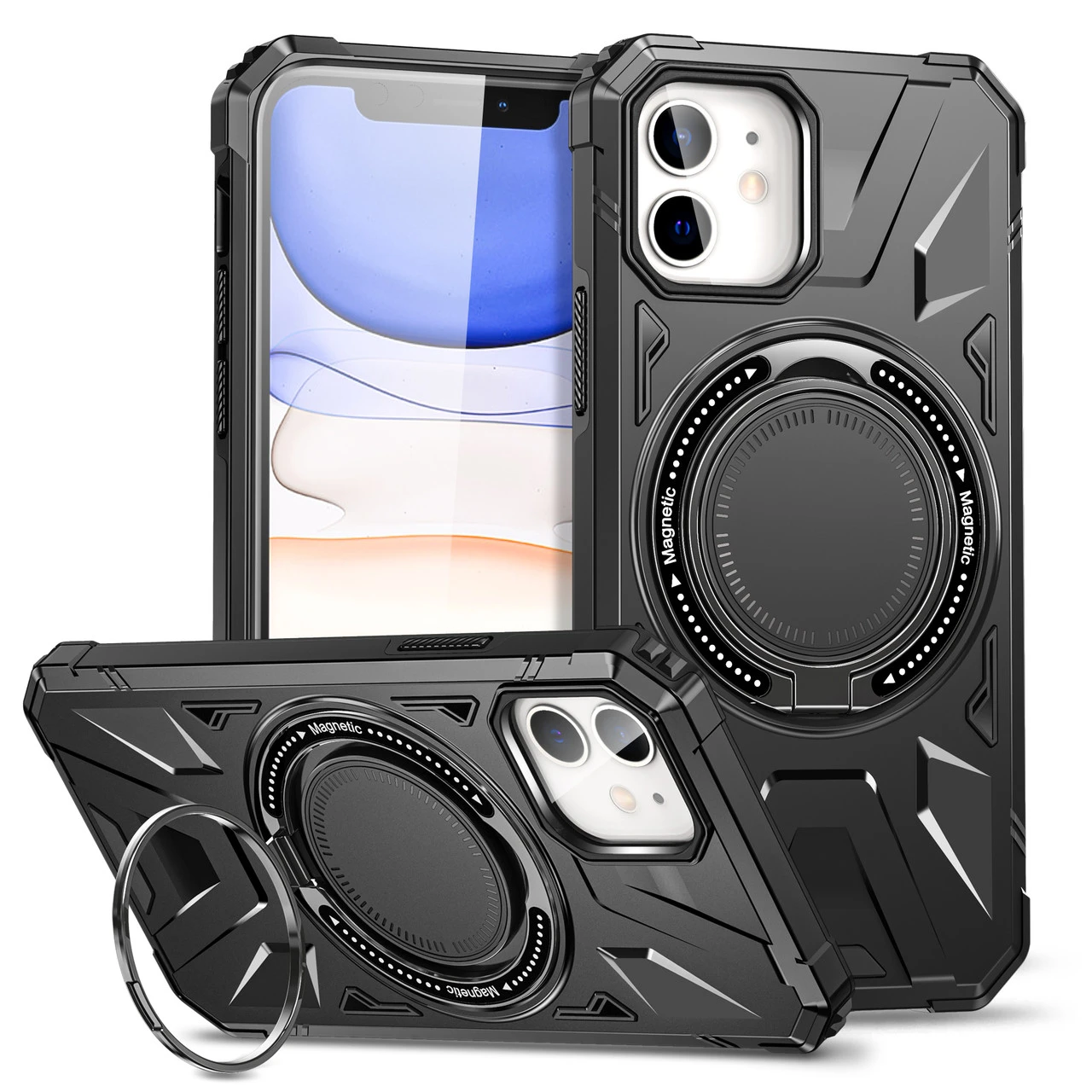 Shockproof IPhone 11 Case Cover Ring Stand W/ MagSafe Apple IPhone11 10 Shockproof IPhone 11 Case Cover Ring Stand W/ MagSafe Apple IPhone11 - Image 10
