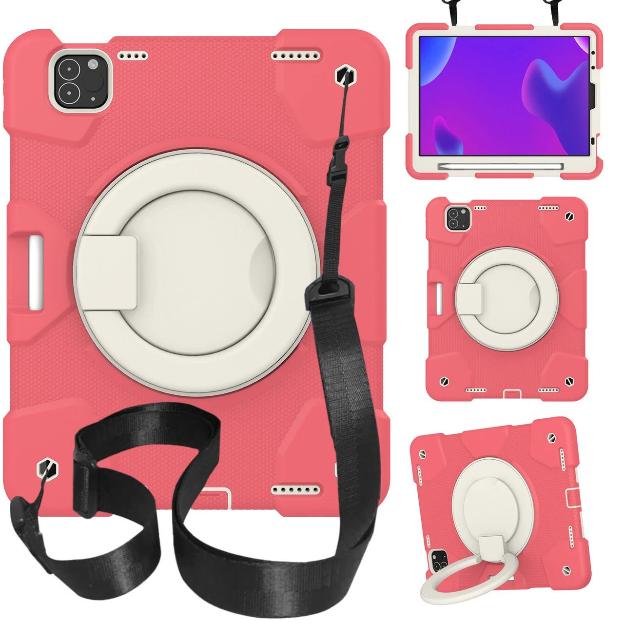 Kids Shockproof Strap IPad Air 4 10.9" 4th Gen Apple Case Cover Ring 6 Kids Shockproof Strap IPad Air 4 10.9" 4th Gen Apple Case Cover Ring - Image 6