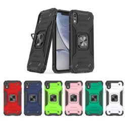 Shockproof IPhone XR Heavy Duty Case Cover Tough Apple Ring Holder
