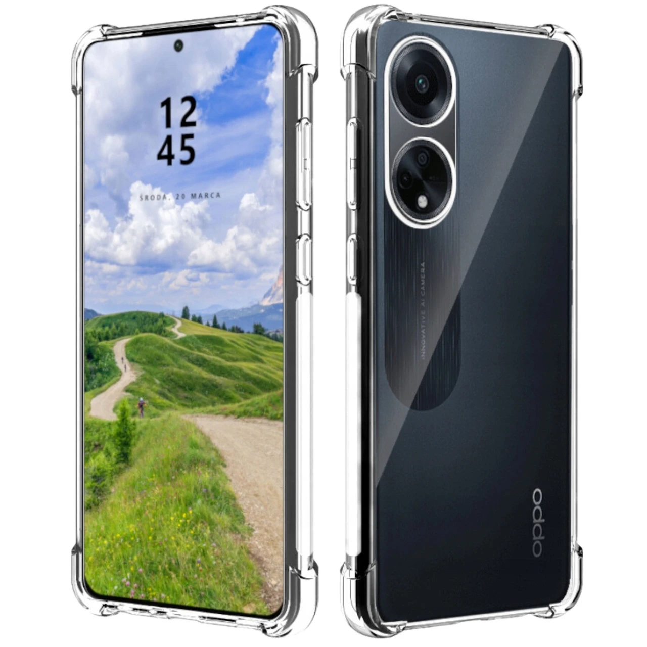 OPPO A98 5G Clear Mobile Phone Case Shockproof Cover Bumper 4 OPPO A98 5G Clear Mobile Phone Case Shockproof Cover Bumper - Image 4