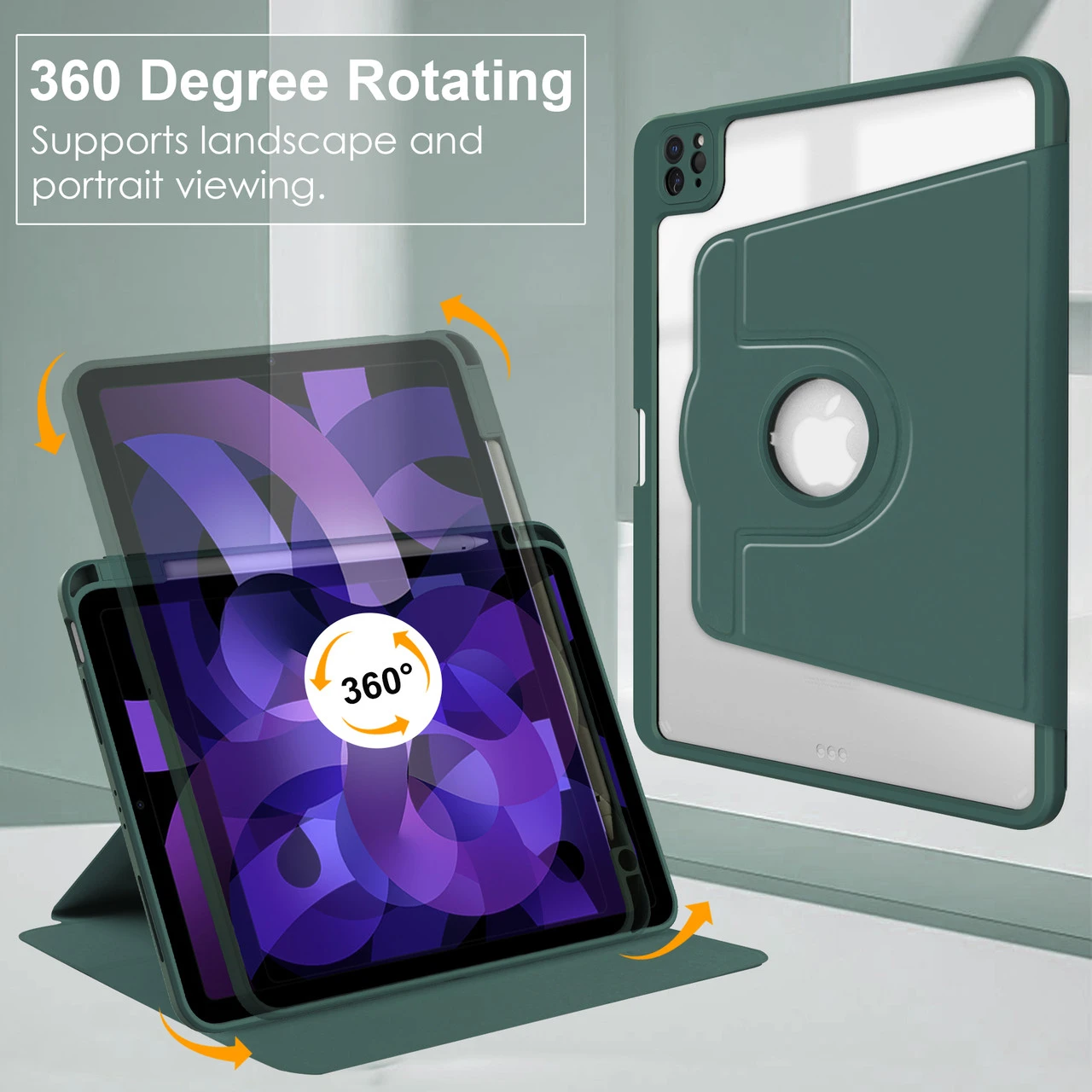 IPad Air 4 10.9" (2020) 360 Rotate Case Cover Pencil Holder Apple Air4 9 IPad Air 4 10.9" (2020) 360 Rotate Case Cover Pencil Holder Apple Air4 - Image 9