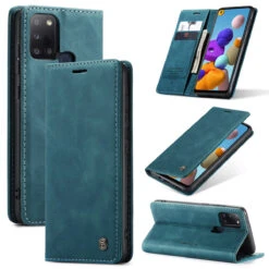 CaseMe Samsung Galaxy A21s 2020 Classic Leather Folio Case Cover A217