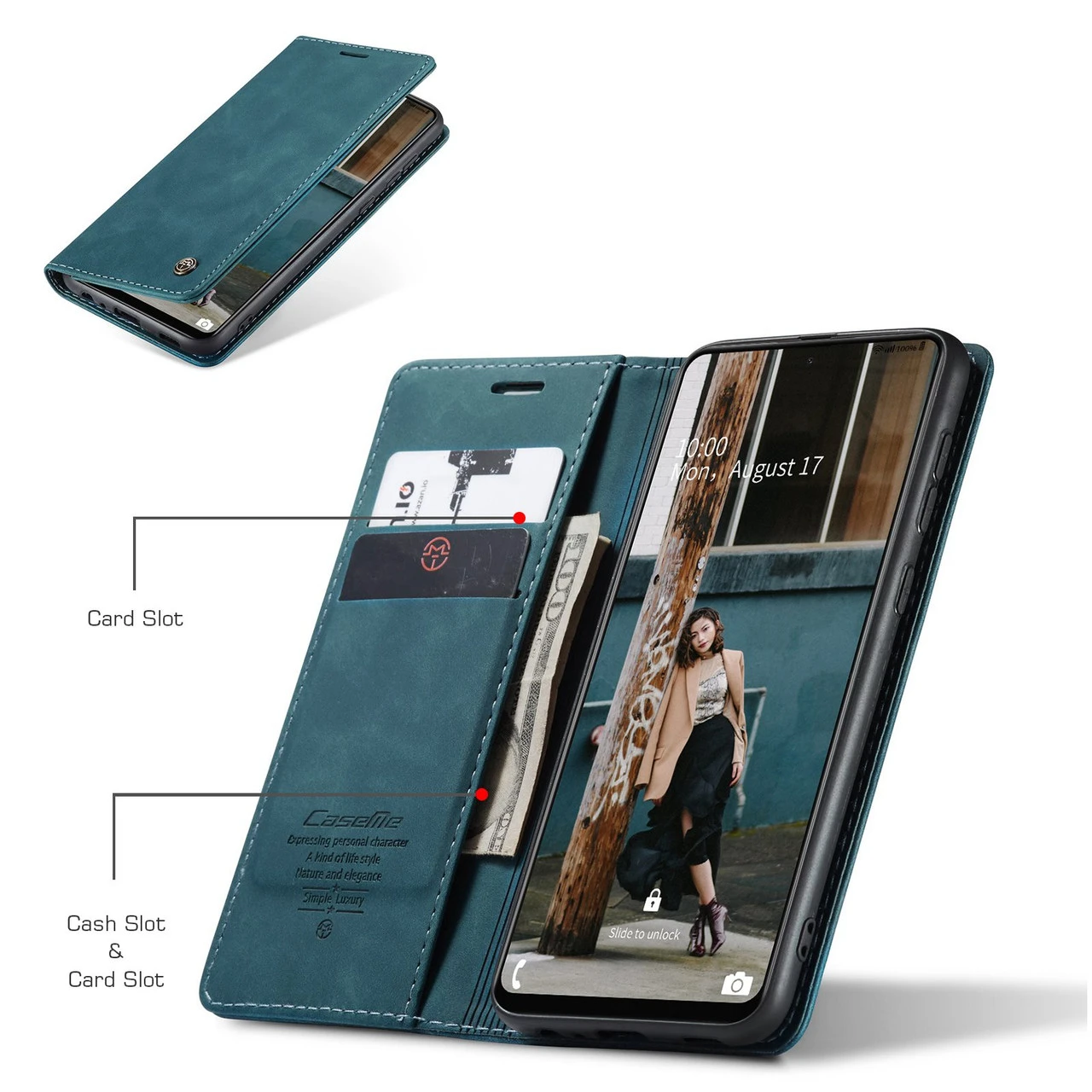 CaseMe Samsung Galaxy A72 4G 5G Classic Leather Case Cover A725 A726 7 CaseMe Samsung Galaxy A72 4G 5G Classic Leather Case Cover A725 A726 - Image 7