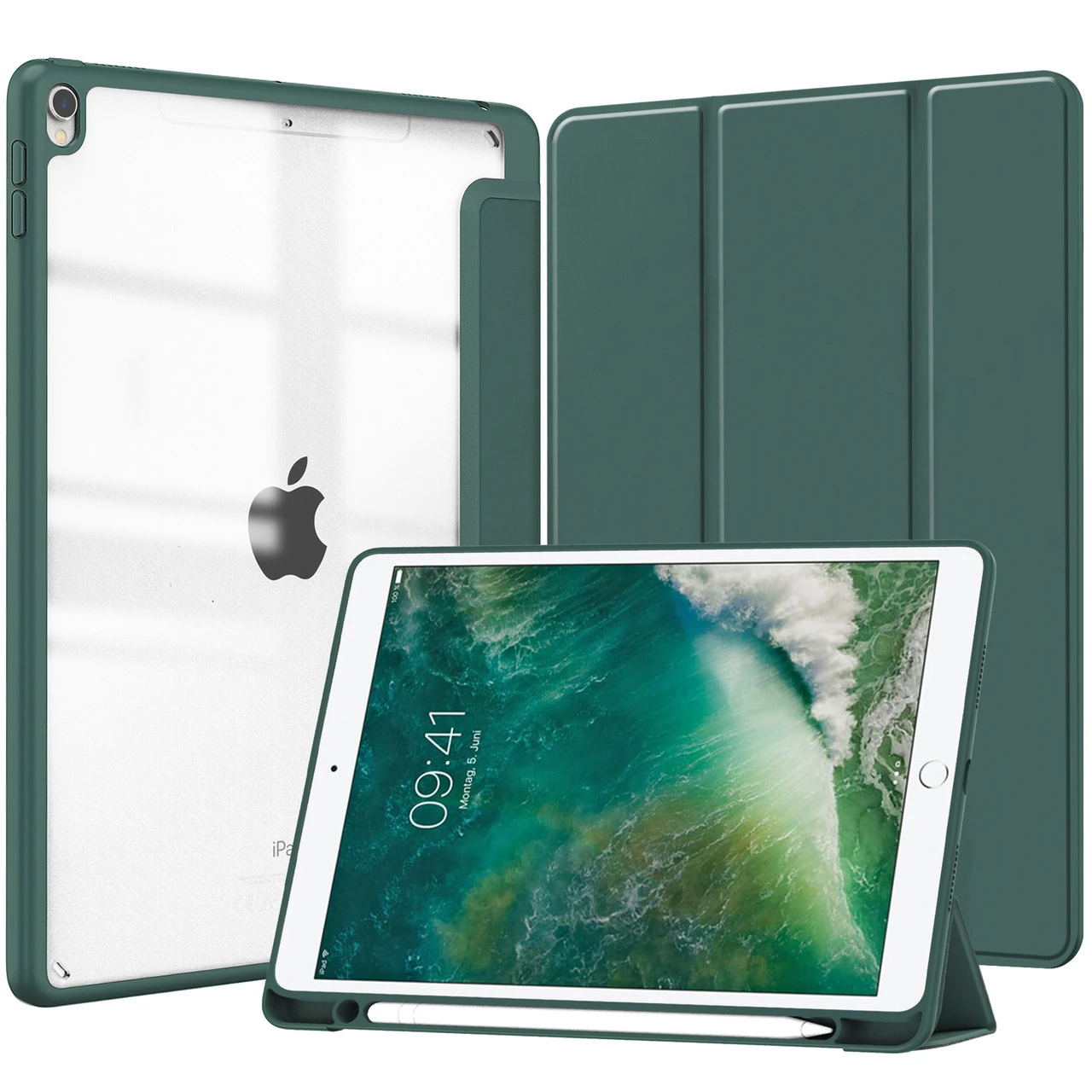 IPad Pro 10.5" 2017 Smart Case Cover Clear Back Pencil Holder Apple 3 IPad Pro 10.5" 2017 Smart Case Cover Clear Back Pencil Holder Apple - Image 3