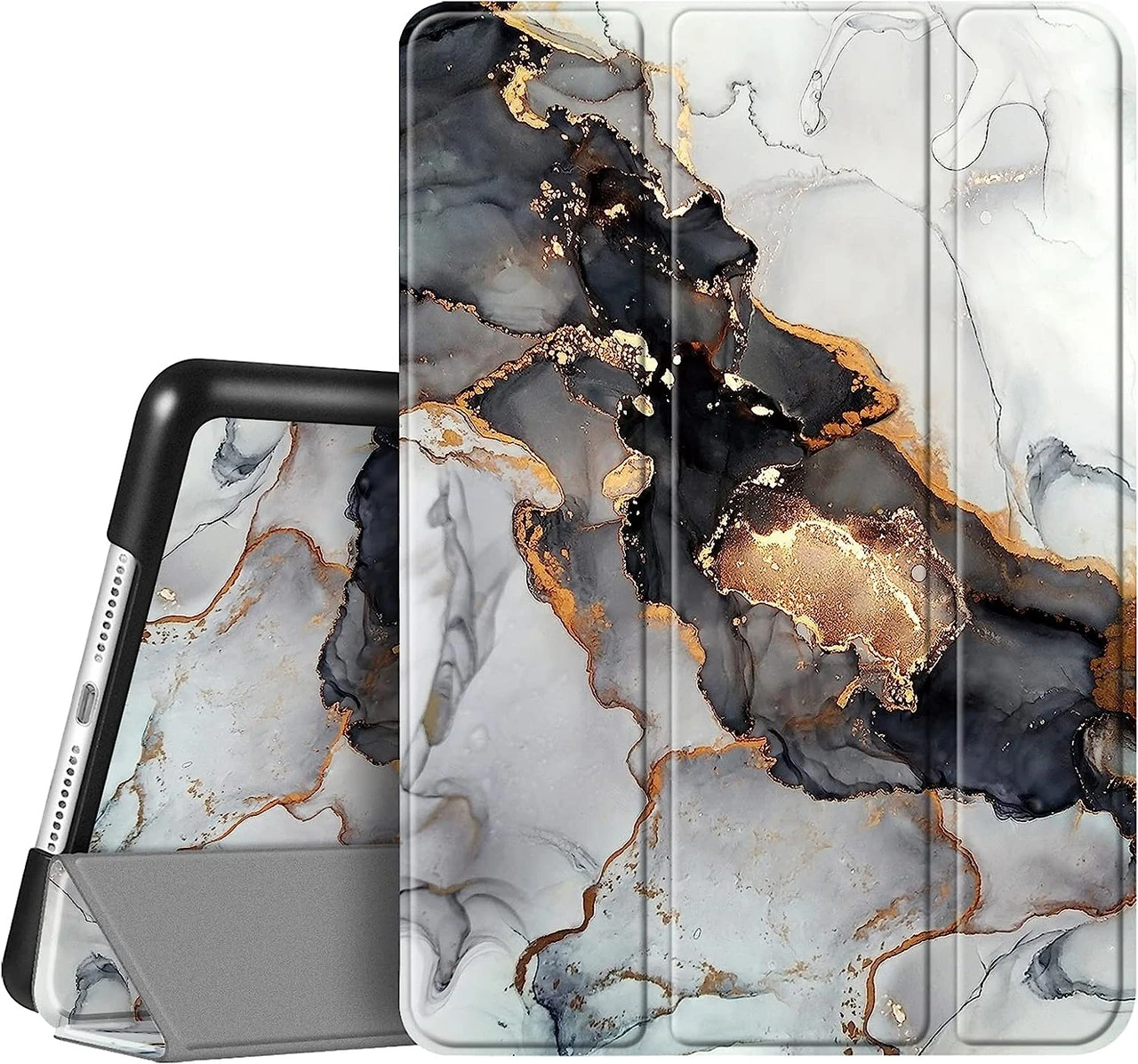 IPad Air 1 Smart Tri-Fold Case Cover Hard Back Apple Air1 Marble 5 IPad Air 1 Smart Tri-Fold Case Cover Hard Back Apple Air1 Marble - Image 5