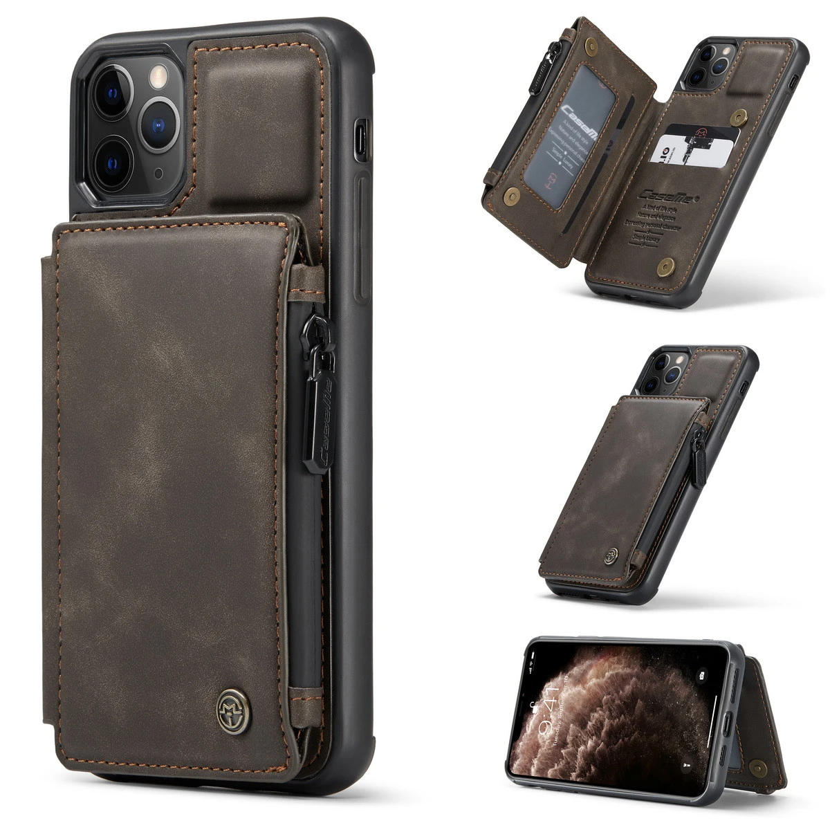 CaseMe Shockproof IPhone 11 Pro Max PU Leather Case Cover Wallet Apple 5 CaseMe Shockproof IPhone 11 Pro Max PU Leather Case Cover Wallet Apple - Image 5