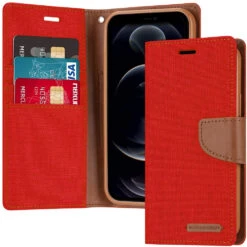 Goospery IPhone 12 Mini Canvas Fabric Flip Wallet Case Cover Apple -Deals MyCaseCovers Store 7 rd 31979 99029.1617187714.1280.1280