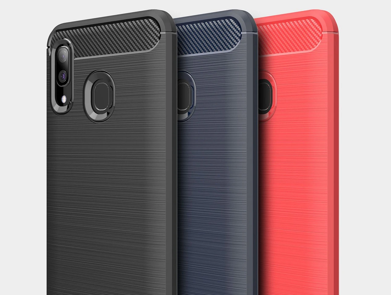 Slim Samsung Galaxy A30 2019 Carbon Fibre Soft Carbon Case Cover A305 4 Slim Samsung Galaxy A30 2019 Carbon Fibre Soft Carbon Case Cover A305 - Image 4