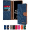 Goospery Samsung Galaxy S22 5G Fabric Wallet Case Cover S901