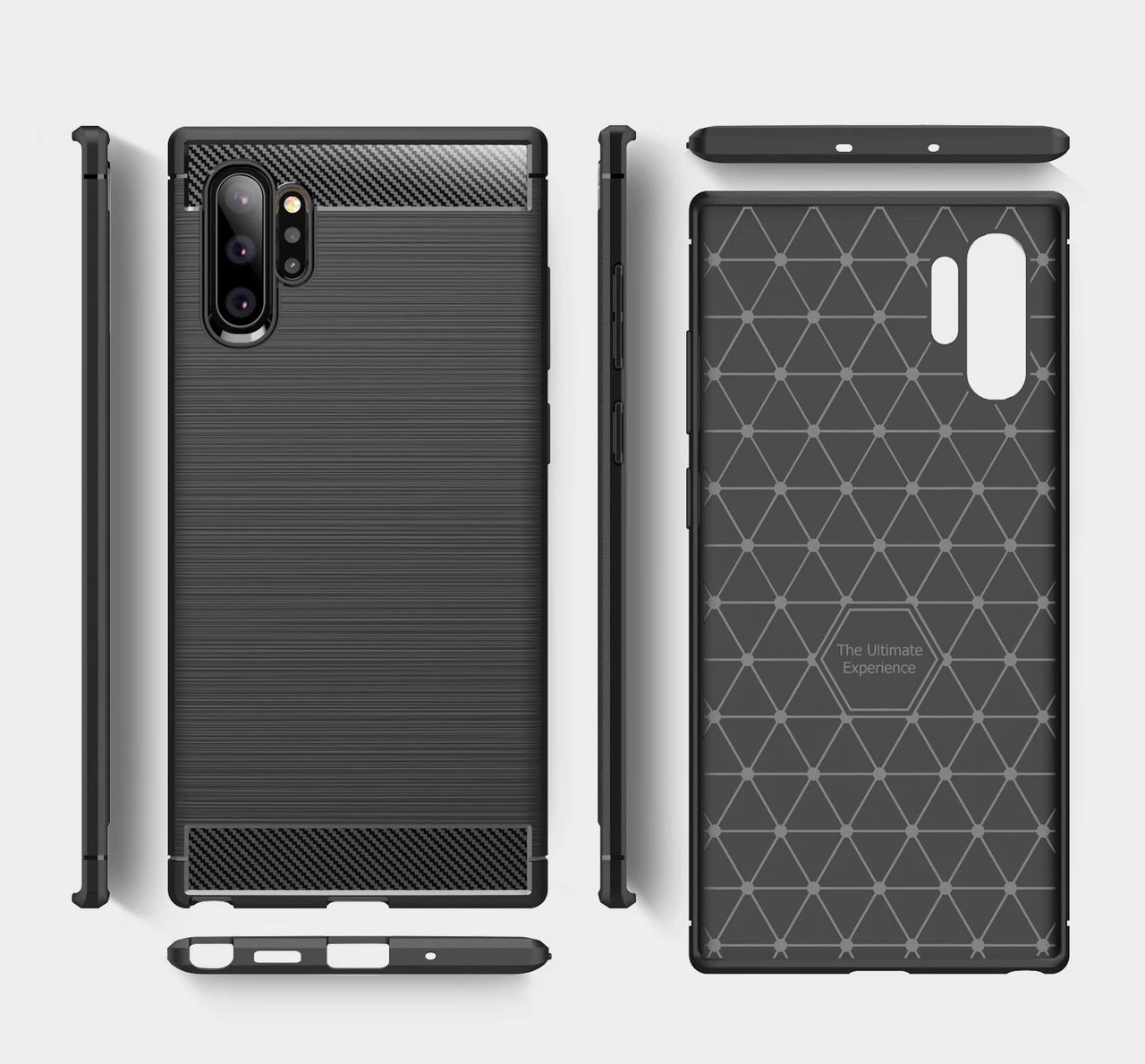 Slim Samsung Galaxy Note10+ Carbon Fibre Soft Case Cover Note 10+ Plus 4 Slim Samsung Galaxy Note10+ Carbon Fibre Soft Case Cover Note 10+ Plus - Image 4