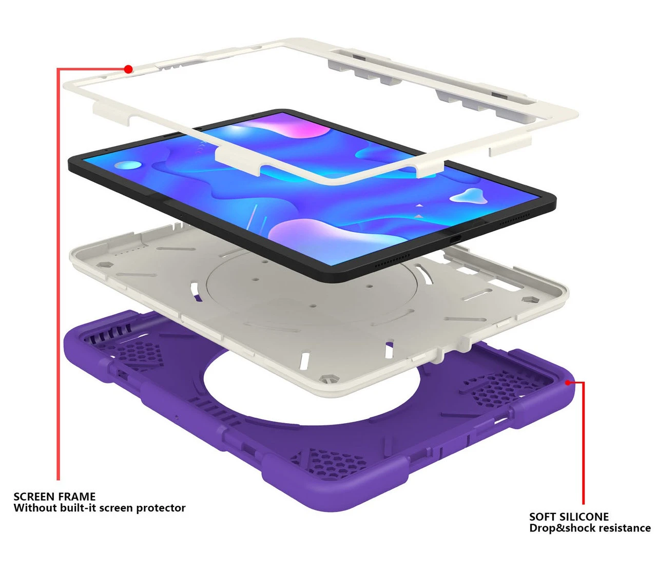 Kids Shockproof Strap IPad Air 4 10.9" 4th Gen Apple Case Cover Ring 17 Kids Shockproof Strap IPad Air 4 10.9" 4th Gen Apple Case Cover Ring - Image 17