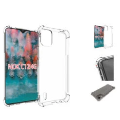 Nokia C12 4G Clear Mobile Phone Case Shockproof Cover Bumper