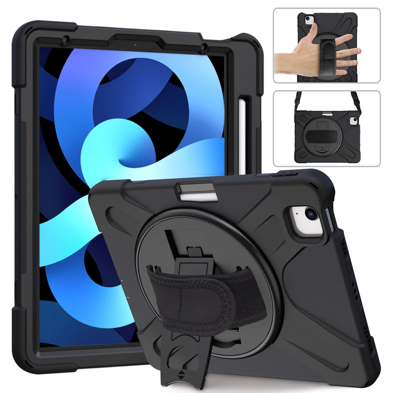 Heavy Duty Strap IPad Air 4 10.9 2020 Apple Shockproof Case Cover Air4 3 Heavy Duty Strap IPad Air 4 10.9 2020 Apple Shockproof Case Cover Air4 - Image 3