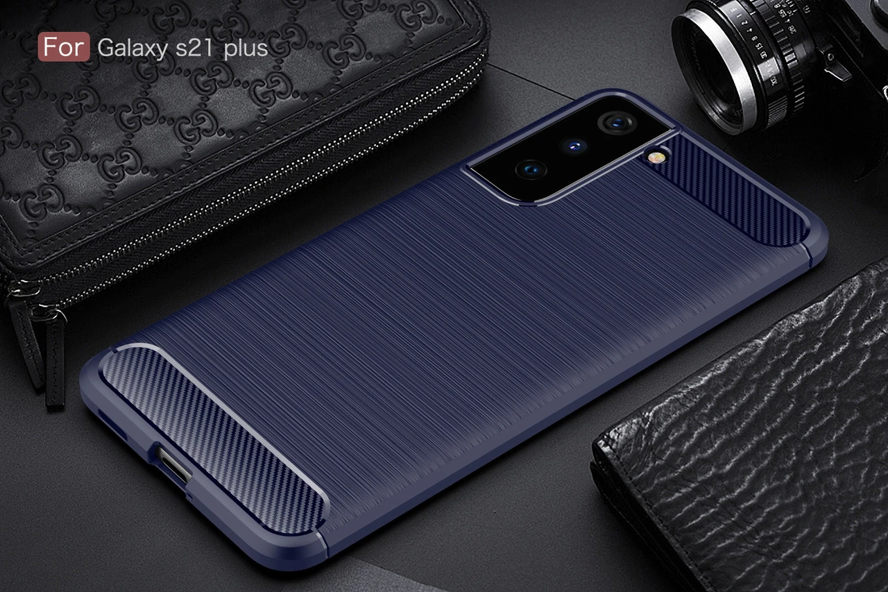 Slim Case For Samsung Galaxy S22+ Plus 5G Carbon Fibre Soft Cover S906 9 Slim Case For Samsung Galaxy S22+ Plus 5G Carbon Fibre Soft Cover S906 - Image 9