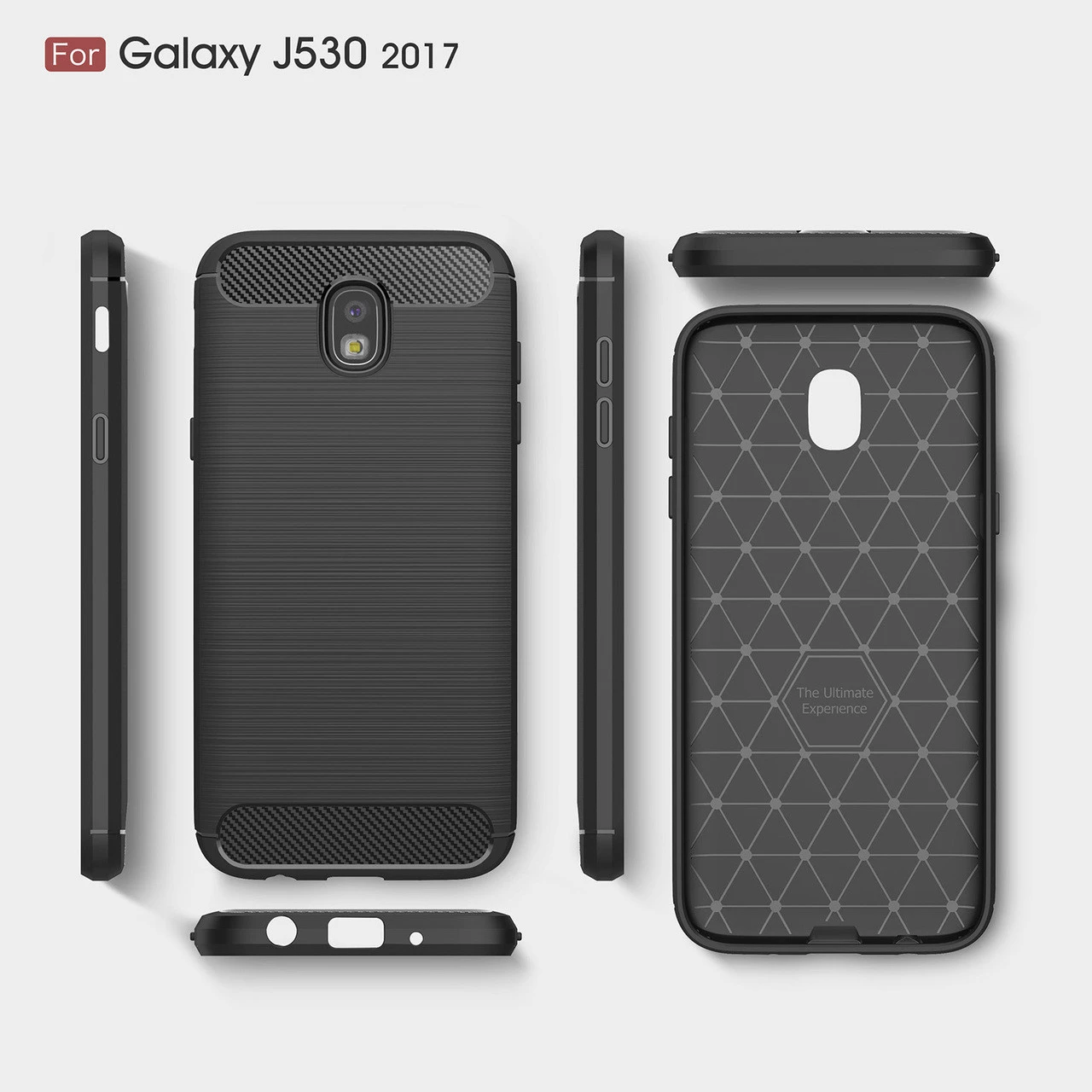 Slim Samsung Galaxy J5 Pro 2017 Carbon Fibre Soft Case Cover J530 F/D 8 Slim Samsung Galaxy J5 Pro 2017 Carbon Fibre Soft Case Cover J530 F/D - Image 8