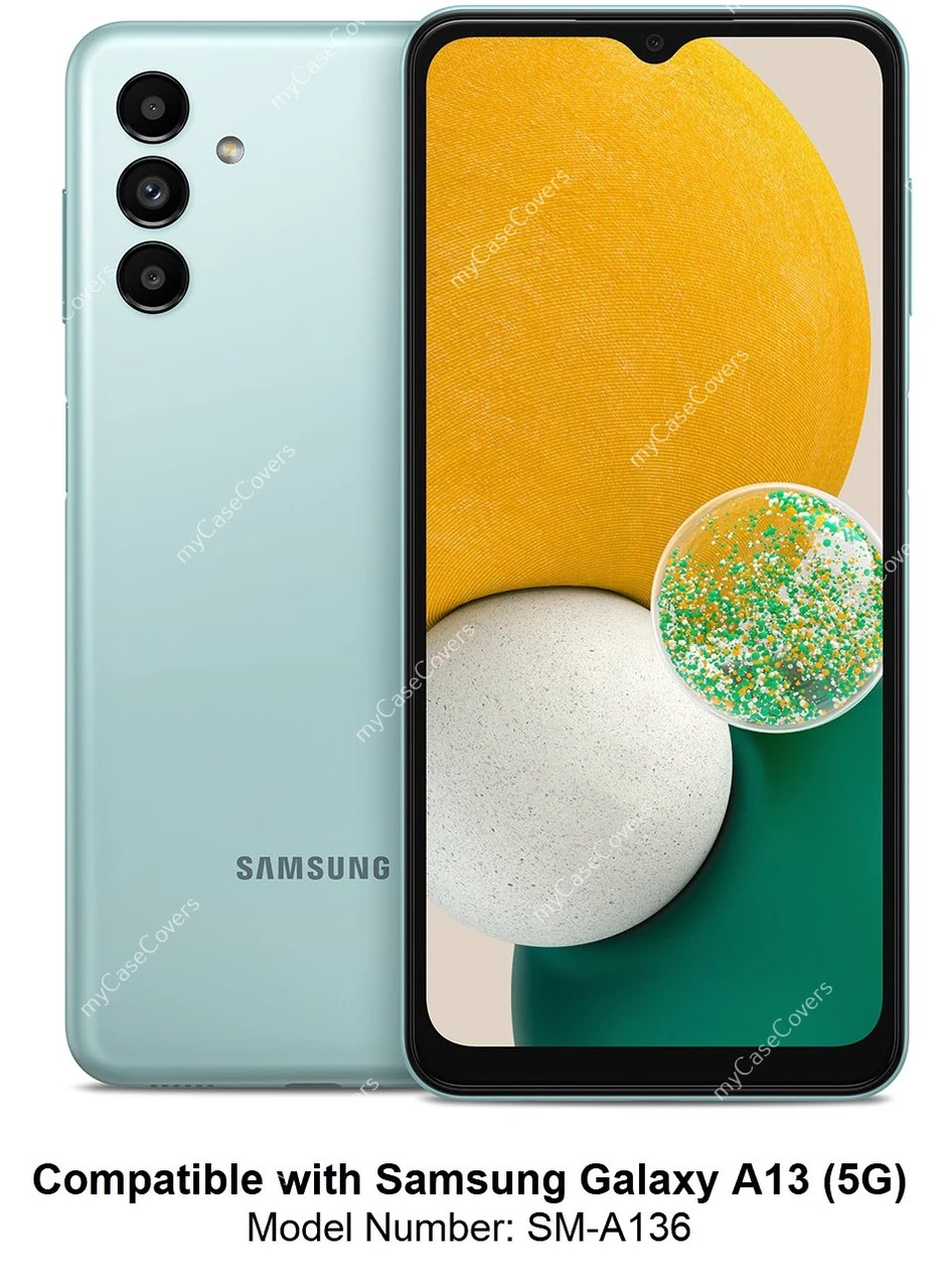 Shockproof Bumper Case Samsung Galaxy A13 5G Clear Back Cover A136 2 Shockproof Bumper Case Samsung Galaxy A13 5G Clear Back Cover A136 - Image 2