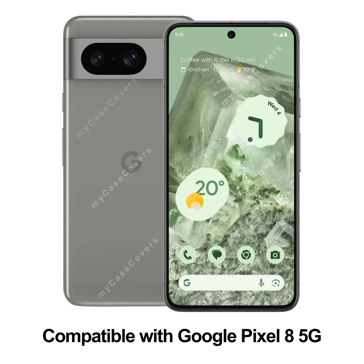 CaseMe Google Pixel 8 5G Classic PU Leather Folio Case Cover 2 CaseMe Google Pixel 8 5G Classic PU Leather Folio Case Cover - Image 2