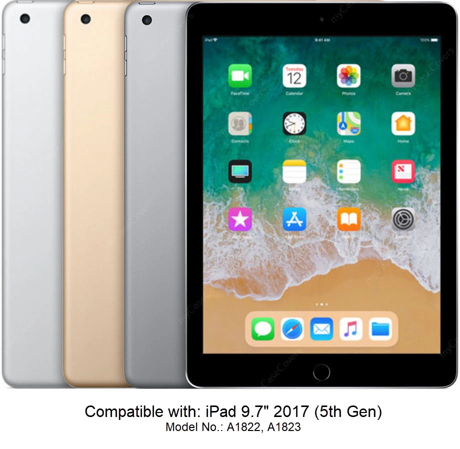 IPad 9.7" Smart Folio Leather Case Cover 2017 IPad5 Skin Apple Inch 2 IPad 9.7" Smart Folio Leather Case Cover 2017 IPad5 Skin Apple Inch - Image 2