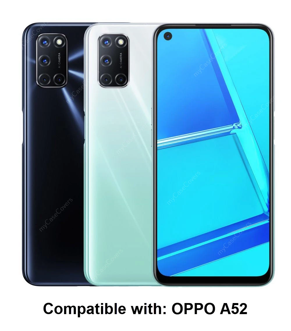 Folio Case For OPPO A52 PU Leather Case Cover 2 Folio Case For OPPO A52 PU Leather Case Cover - Image 2