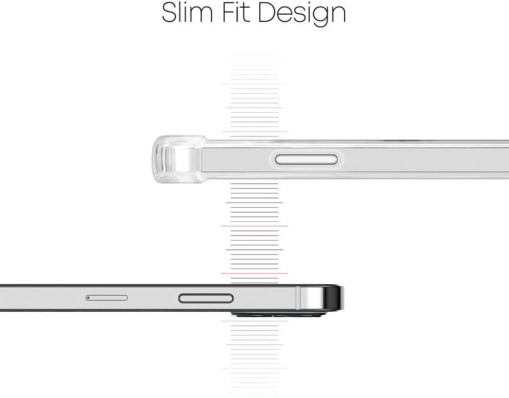 Goospery IPhone 12 Mini Clear Phone Case Shockproof Bumper Cover 3 Goospery IPhone 12 Mini Clear Phone Case Shockproof Bumper Cover - Image 3