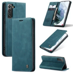 CaseMe Samsung Galaxy S21 5G 4G Classic Folio PU Leather Case Cover