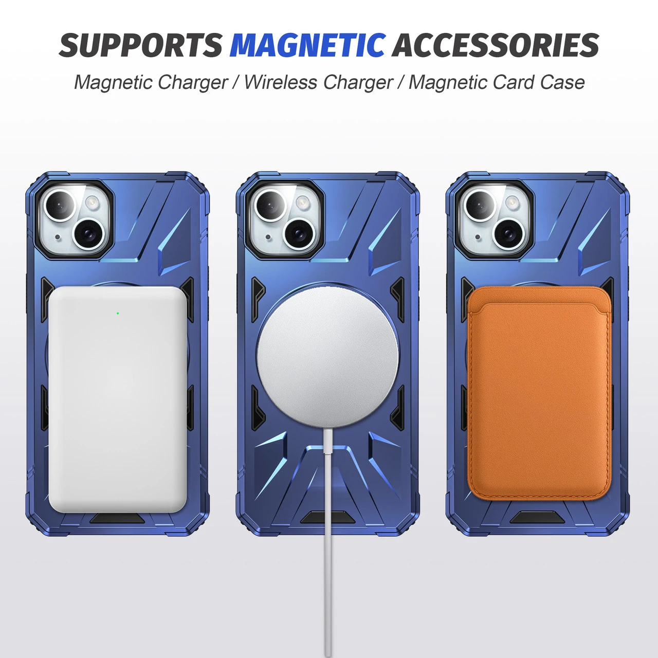 Shockproof IPhone 15 Case Cover Ring Stand W/ MagSafe Apple IPhone15 5 Shockproof IPhone 15 Case Cover Ring Stand W/ MagSafe Apple IPhone15 - Image 5