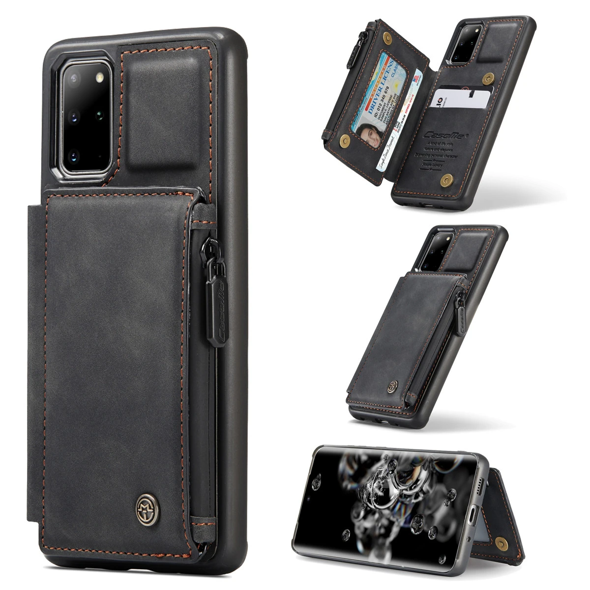 CaseMe Shockproof Samsung Galaxy S20+ Plus Leather Case Cover Wallet 3 CaseMe Shockproof Samsung Galaxy S20+ Plus Leather Case Cover Wallet - Image 3