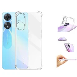 OPPO A78 4G Clear Mobile Phone Case Shockproof Cover Bumper