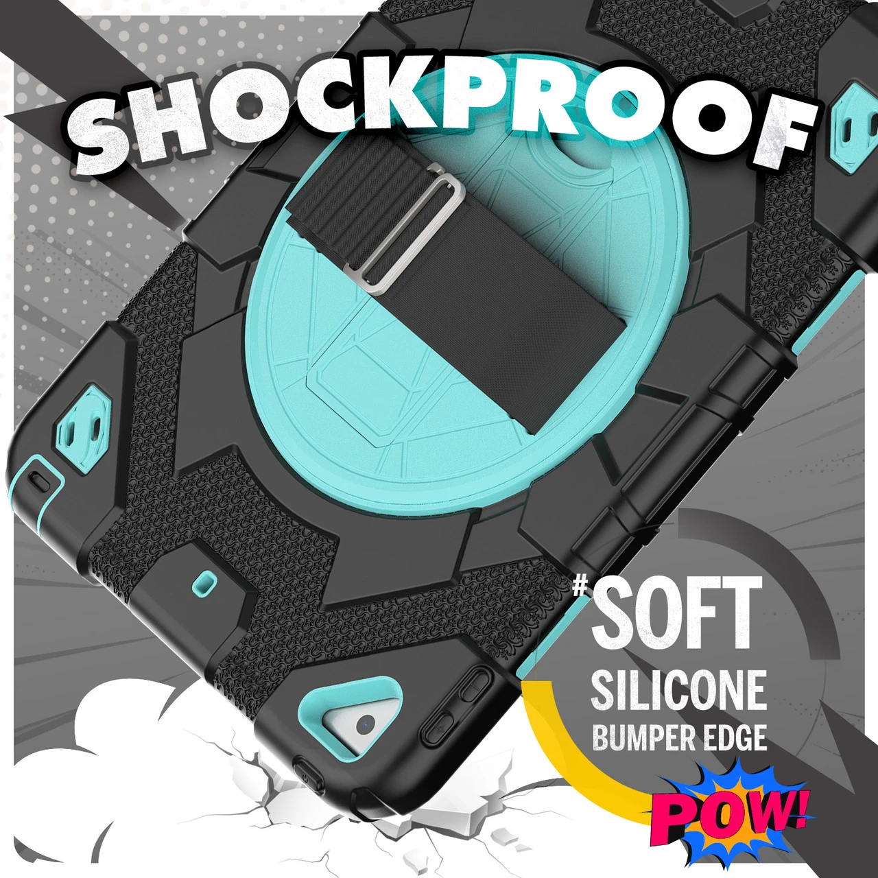 Shockproof Strap IPad 10.2" 2021 9th Gen Kids Apple Case Cover SPMan 2 Shockproof Strap IPad 10.2" 2021 9th Gen Kids Apple Case Cover SPMan - Image 2