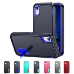 Shockproof IPhone XR Case Cover Heavy Duty With Stand Apple IPhoneXR