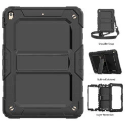 IPad Pro 10.5" 2017 Strap Case Cover Apple Kids Shockproof 10.5 Inch -Deals MyCaseCovers Store bk 1 sku 70158.1596678007.1280.1280