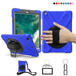 Heavy Duty Strap IPad 9.7 2017 5th Gen Apple Shockproof Case Cover