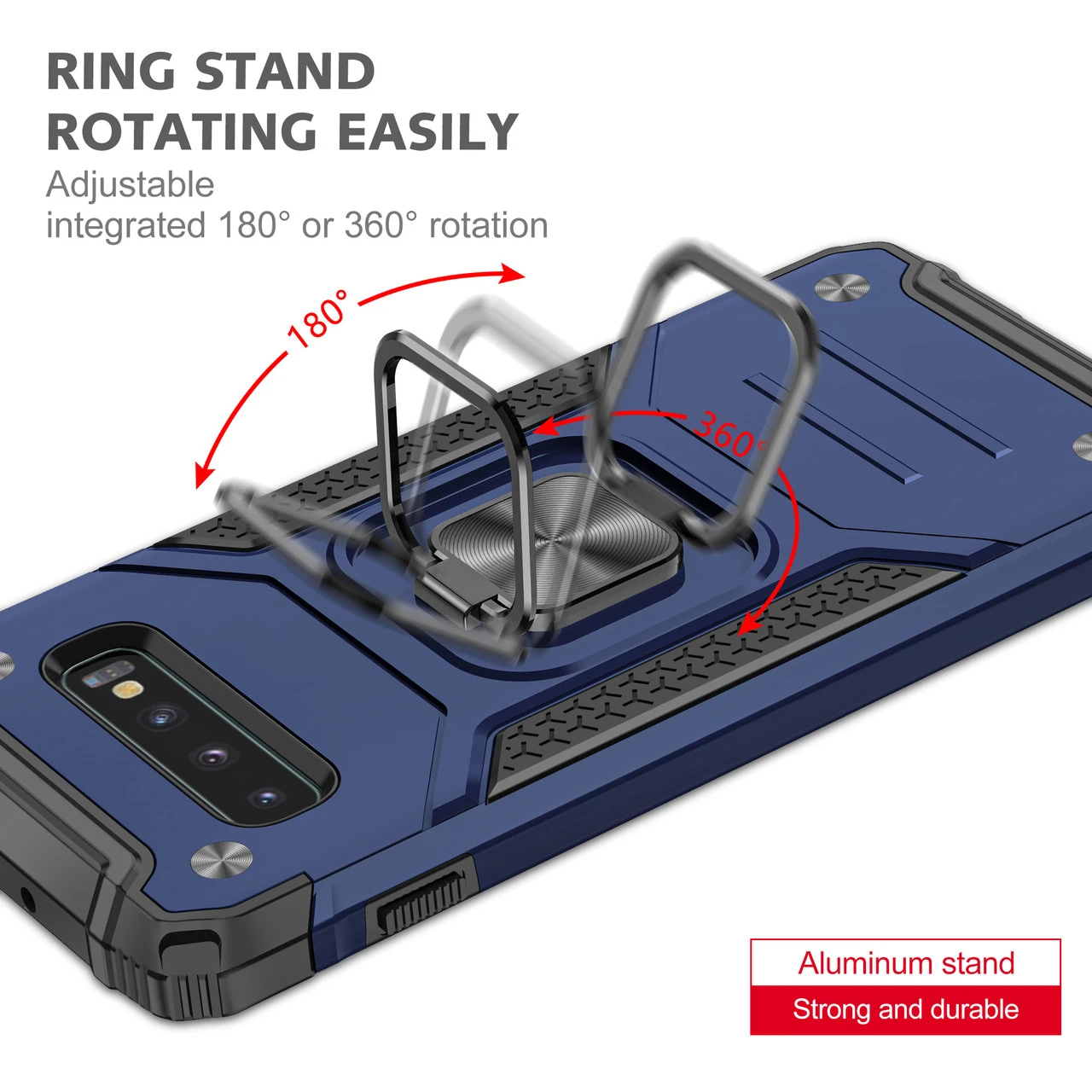Shockproof Samsung Galaxy S10e Heavy Duty Tough Case Cover Ring Holder 12 Shockproof Samsung Galaxy S10e Heavy Duty Tough Case Cover Ring Holder - Image 12