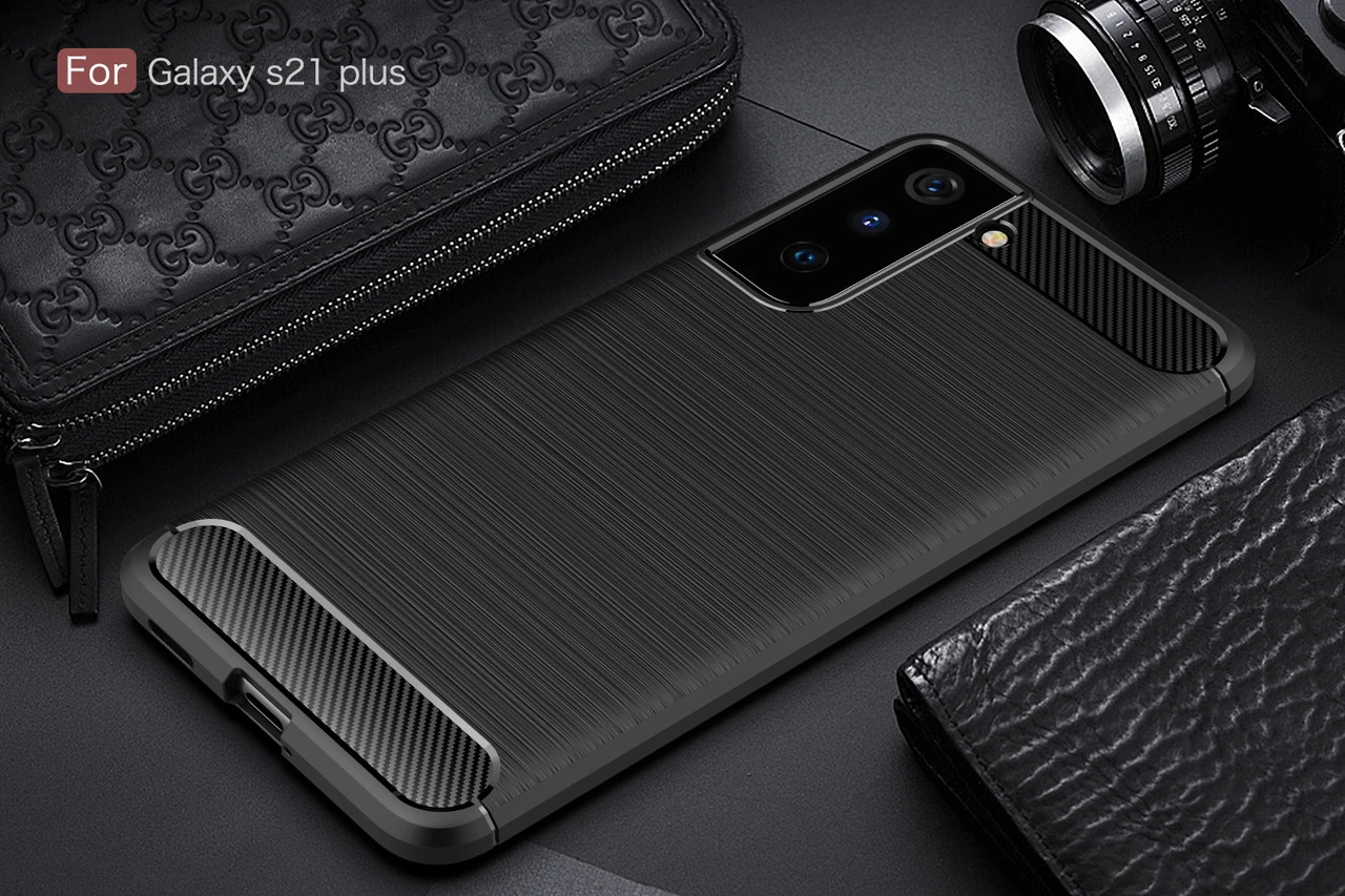 Slim Case For Samsung Galaxy S22+ Plus 5G Carbon Fibre Soft Cover S906 10 Slim Case For Samsung Galaxy S22+ Plus 5G Carbon Fibre Soft Cover S906 - Image 10