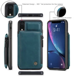 CaseMe Shockproof IPhone XR PU Leather Case Cover Zipper Wallet Apple -Deals MyCaseCovers Store c89a1938 173a 4cb3 829b a0b9732c23ff 00689.1606307107.1280.1280