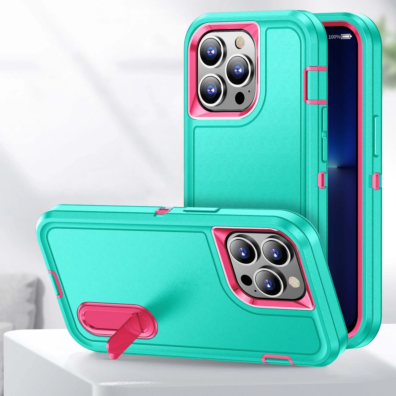 Shockproof IPhone 14 Pro Case Cover Heavy Duty With Stand Apple 14Pro 18 Shockproof IPhone 14 Pro Case Cover Heavy Duty With Stand Apple 14Pro - Image 18