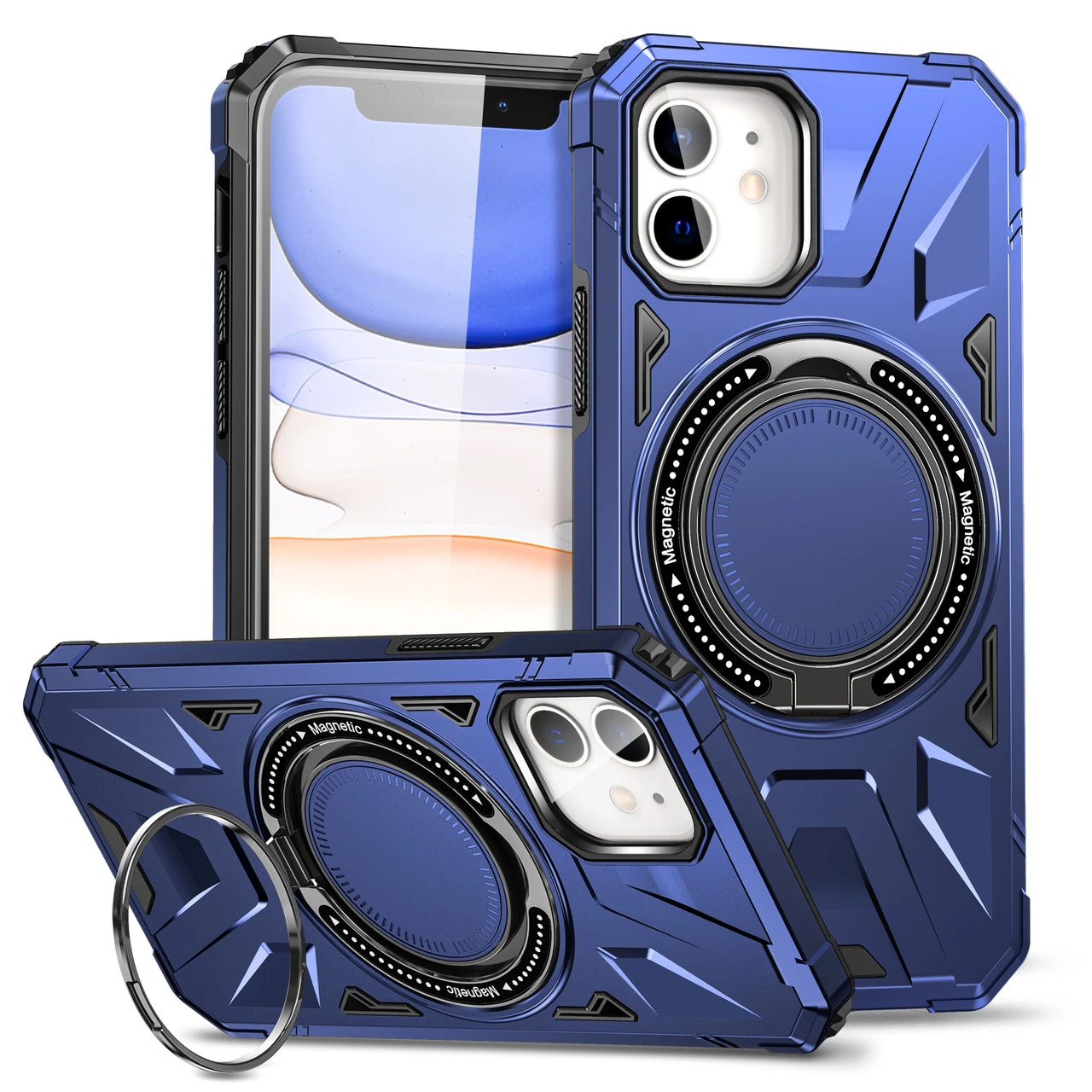 Shockproof IPhone 11 Case Cover Ring Stand W/ MagSafe Apple IPhone11 11 Shockproof IPhone 11 Case Cover Ring Stand W/ MagSafe Apple IPhone11 - Image 11