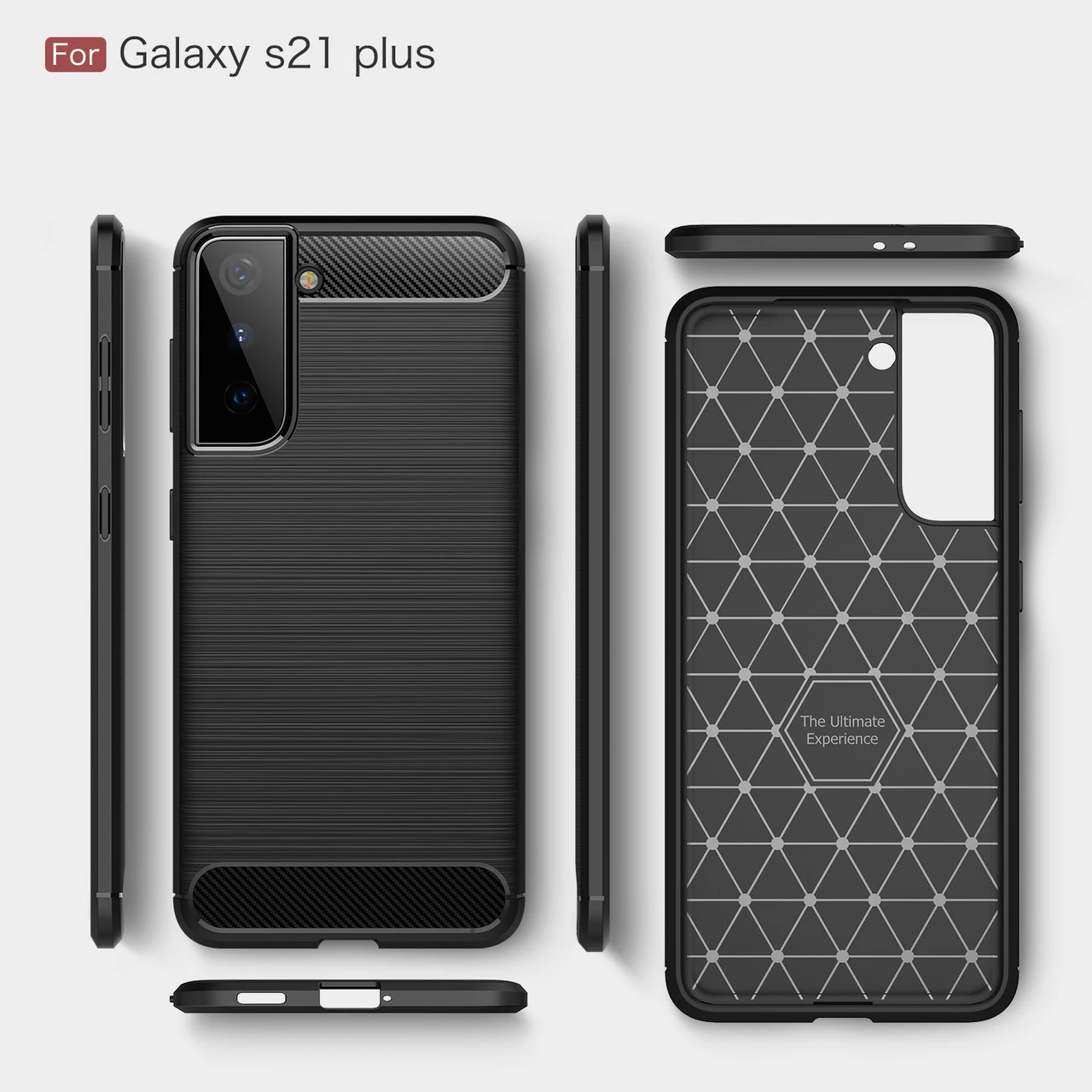 Slim Case For Samsung Galaxy S22+ Plus 5G Carbon Fibre Soft Cover S906 6 Slim Case For Samsung Galaxy S22+ Plus 5G Carbon Fibre Soft Cover S906 - Image 6